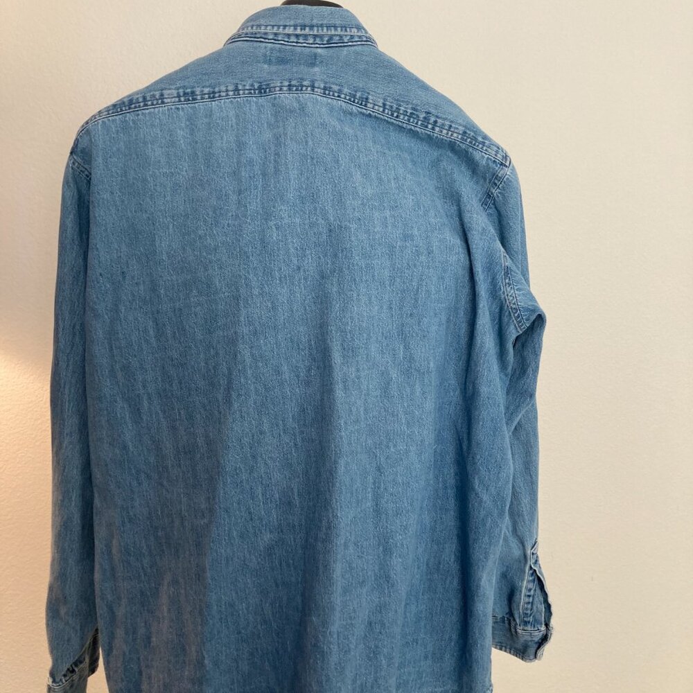 L.L. Bean Men's Denim Shirt - Picture 2 of 5